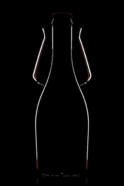Photograph Vincenzo Finizola Red Silhouette Bottle on One Eyeland